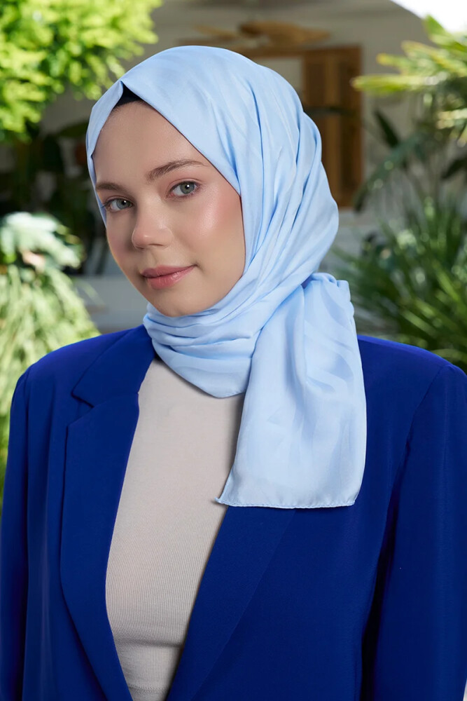 İpeksi Jakar Nova Şal Dalga Desen - Soft Mavi - 3