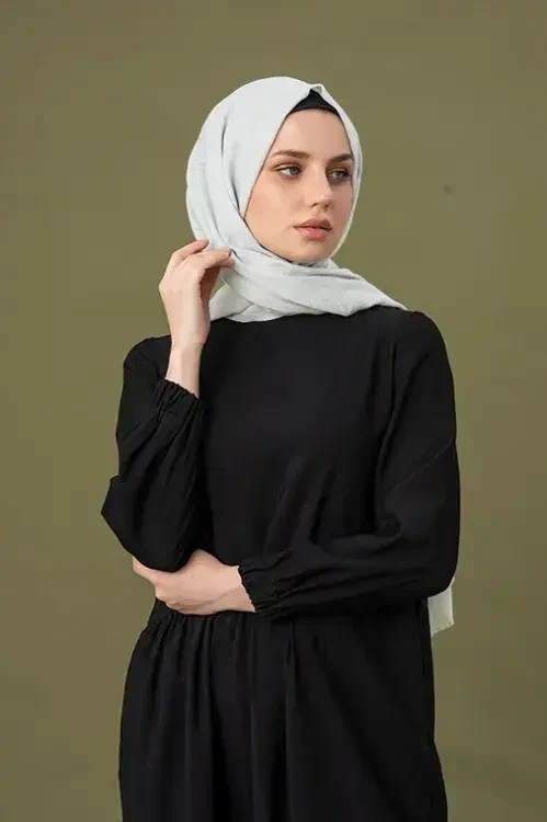 Keten Vual Şal - Taş - 2