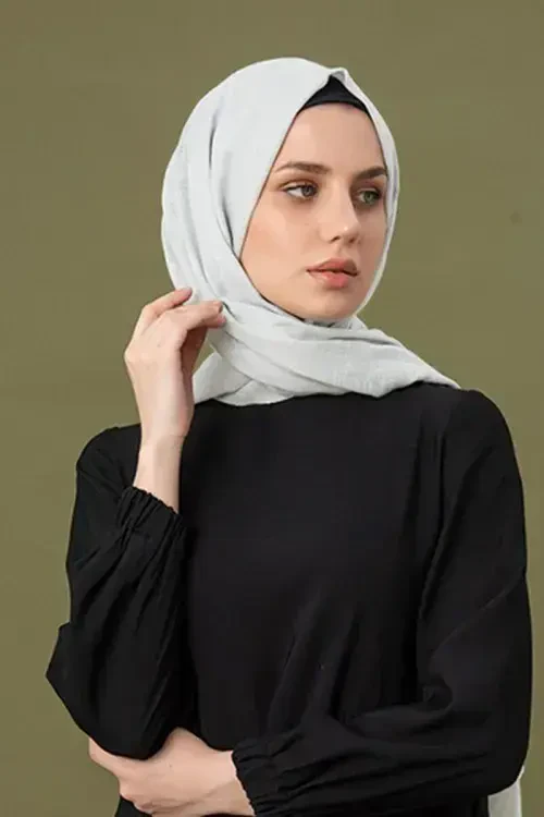 Keten Vual Şal - Taş 