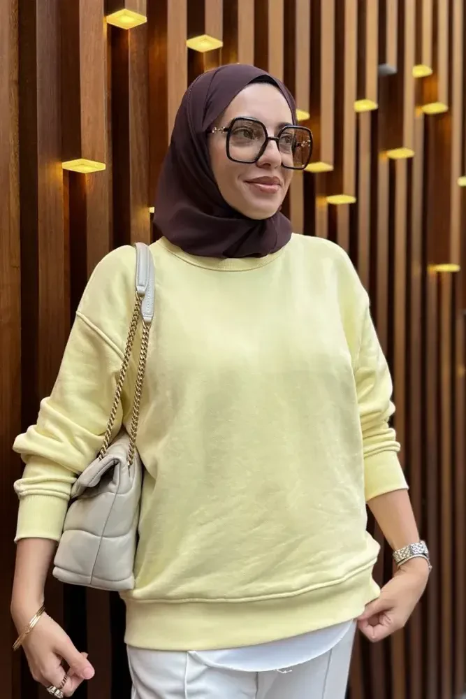 Krep Şifon Şal - Kahverengi - MADAME POLO