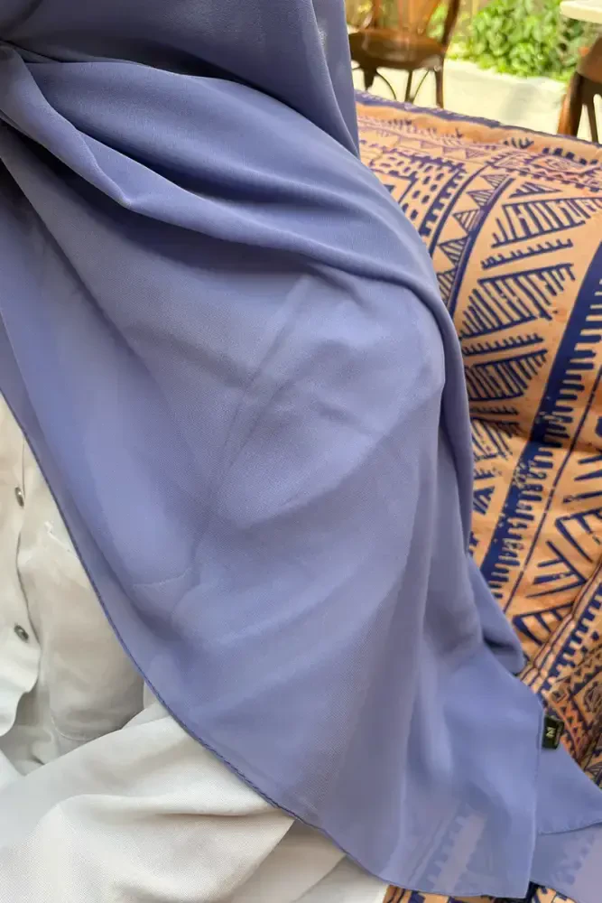 Krep Şifon Şal - Leylak - MADAME POLO