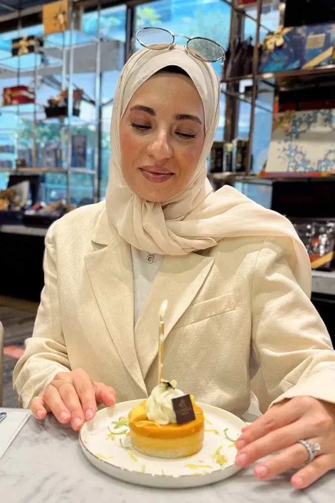 Krep Şifon Şal - Taş - MADAME POLO