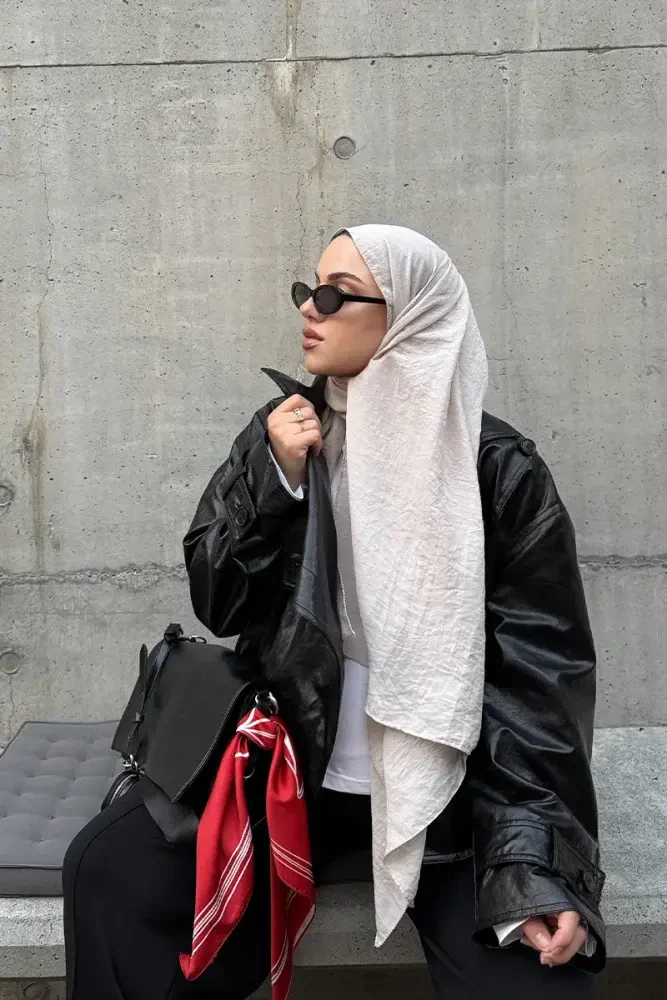 Comfort Pamuk Şal - Fildişi - MADAME POLO