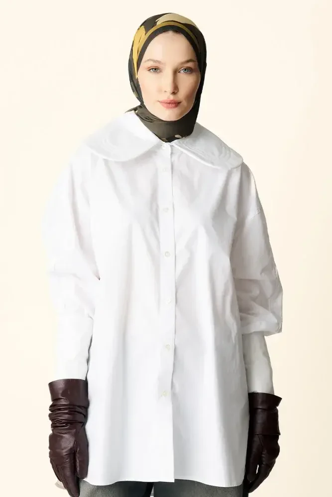 Liva Desenli Pamuk Dokulu Şal - Yeşil - 3