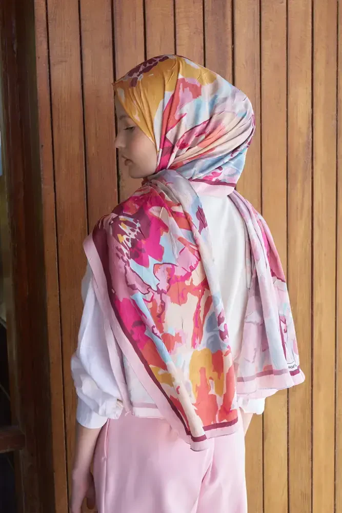 Live Amora Desen Şal - Renkli - 4