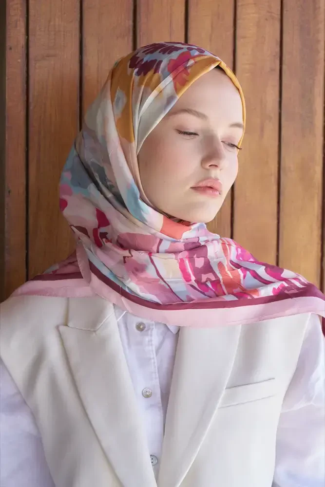 Live Amora Desen Şal - Renkli - MADAME POLO