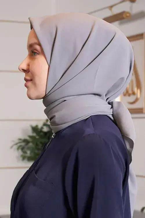 Medine İpeği Eşarp - Gri - 2