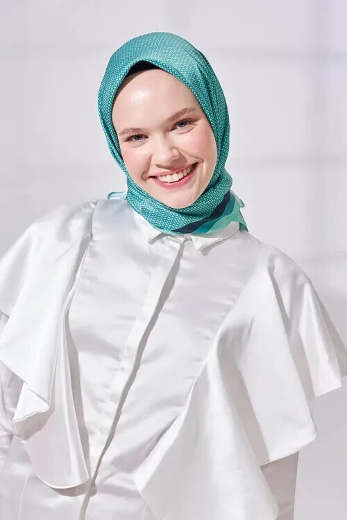 Canan Bayar Monetta Twill Serisi Bubble - Yeşil - MADAME POLO