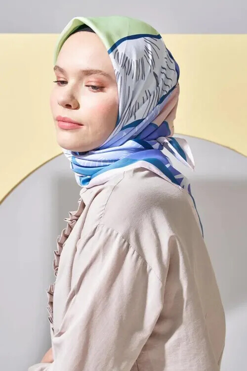 Monetta Twill Serisi Puzzle - Mor - MADAME POLO