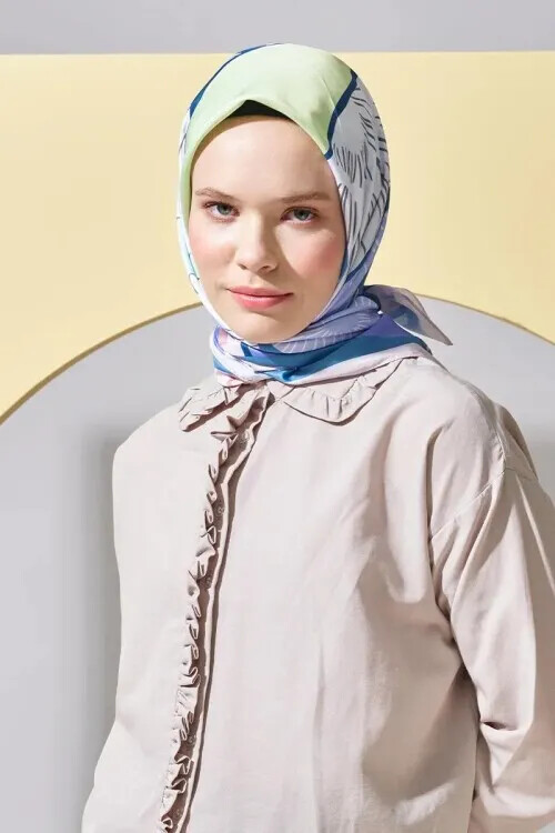 Monetta Twill Serisi Puzzle - Mor - 1