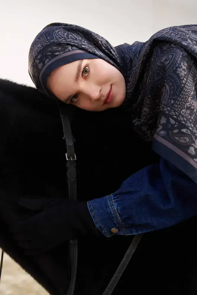 Merve Korkut Mystic Collection Sahara - Lacivert / Kahve - MADAME POLO