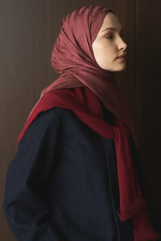 Naiya Jakar Şal Line Desen - Gül Ağacı - MADAME POLO