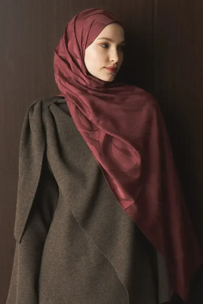 Naiya Jakar Şal Wave Desen - Gül Ağacı - MADAME POLO