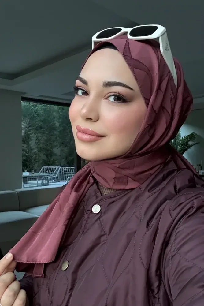 Naiya Jakar Şal Wave Desen - Gül Ağacı - MADAME POLO