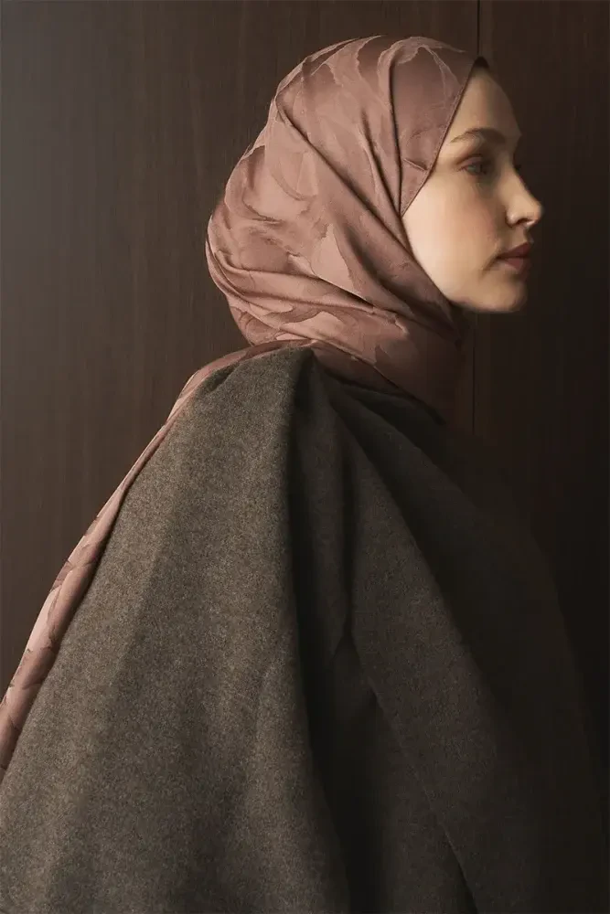 Naiya Jakar Şal Wave Desen - Mocha - 4