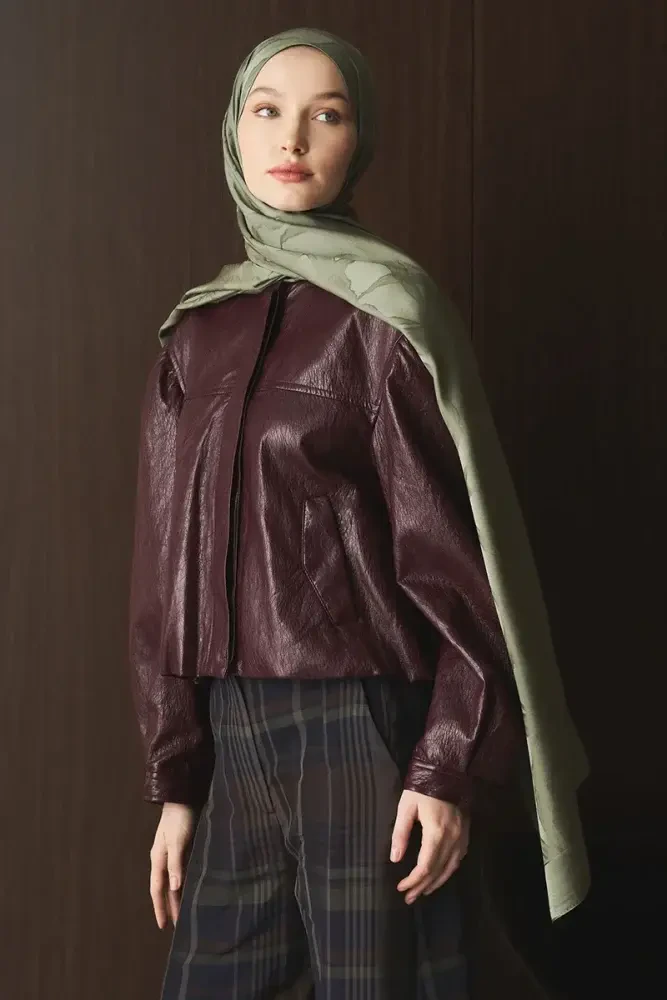 Naiya Jakar Şal Wave Desen - Yeşil - 1