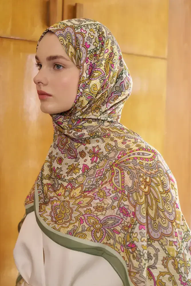 Passionate Marissa Desen Şal - Yeşil - MADAME POLO