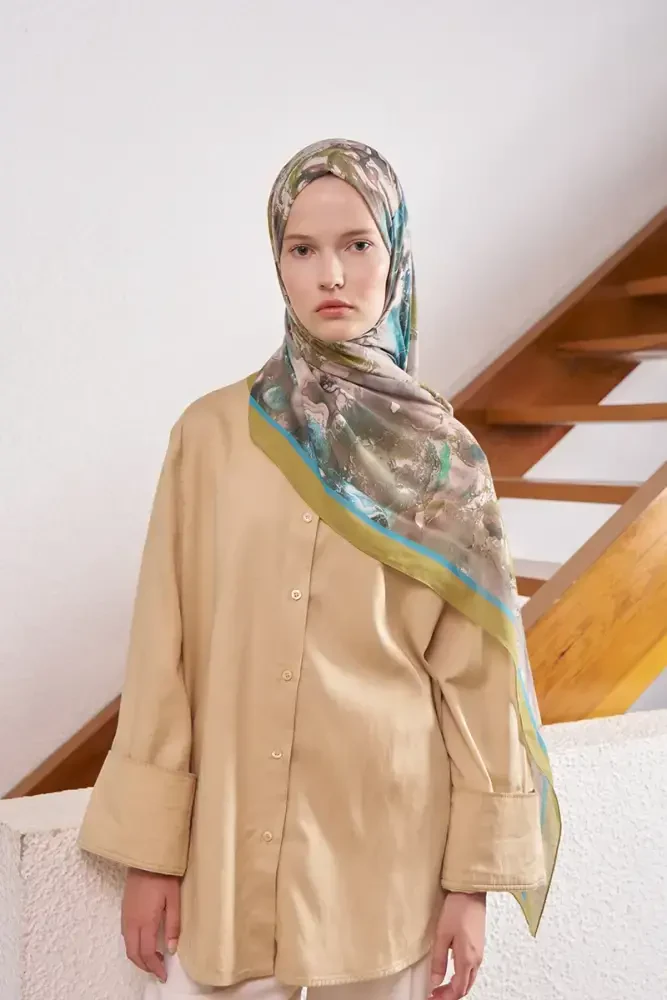 Passionate Solstice Desen Şal - Nefti - MADAME POLO