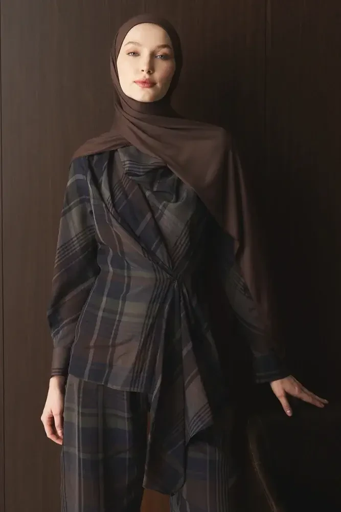 Penye Şal - Acı Kahve - MADAME POLO