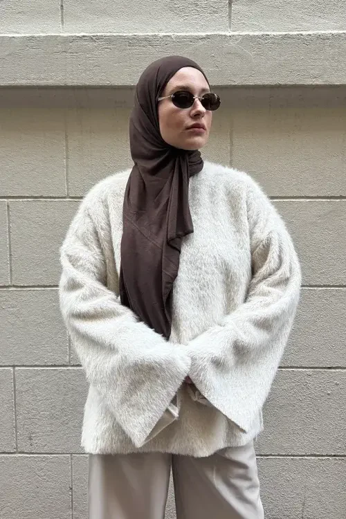 Penye Şal - Acı Kahve 