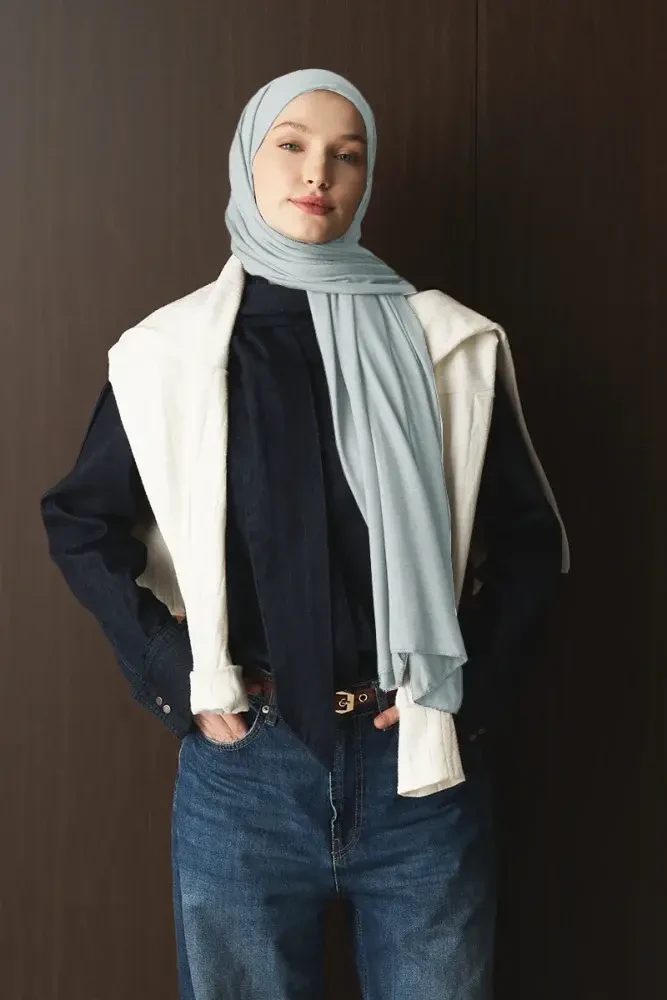 Penye Şal - Gri - MADAME POLO