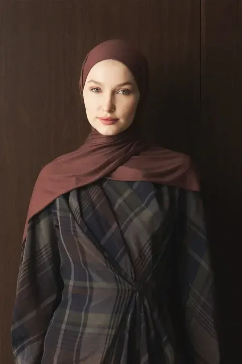 Penye Şal - Kahverengi 