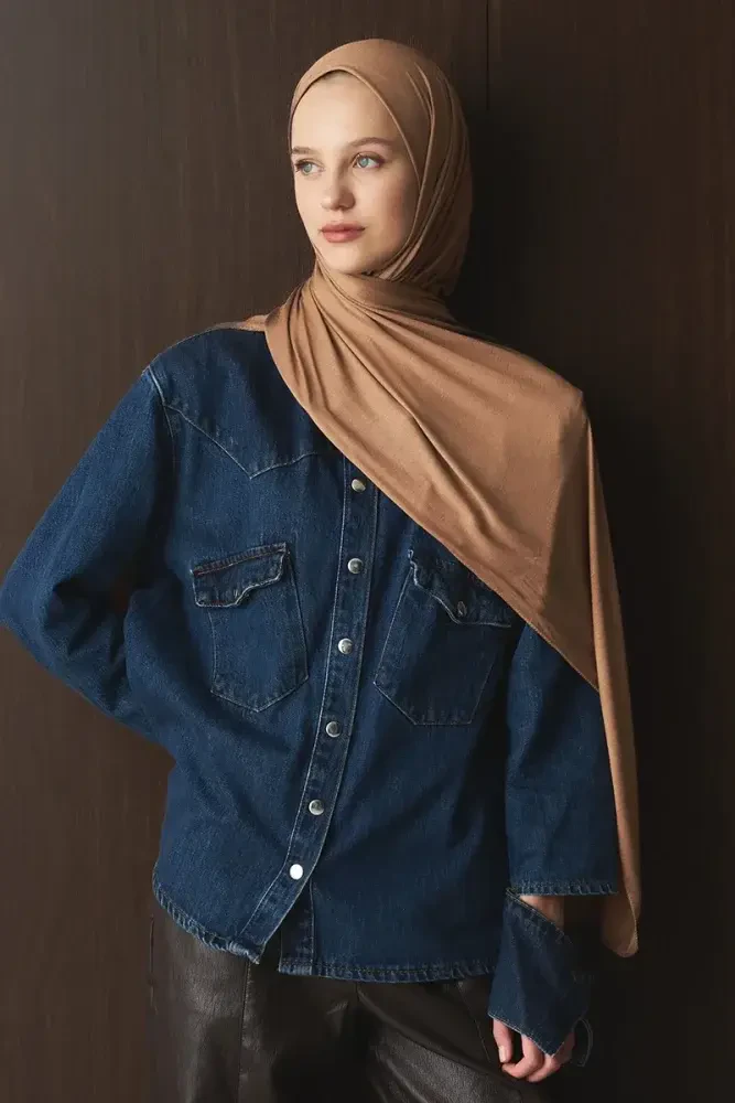 Penye Şal - Latte - MADAME POLO