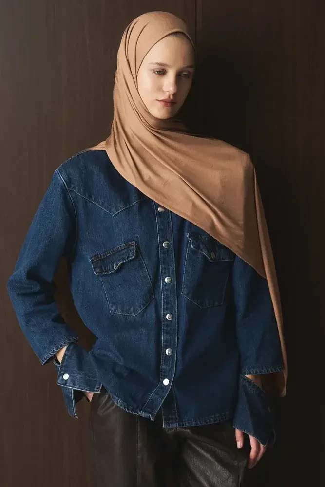 Penye Şal - Latte - MADAME POLO