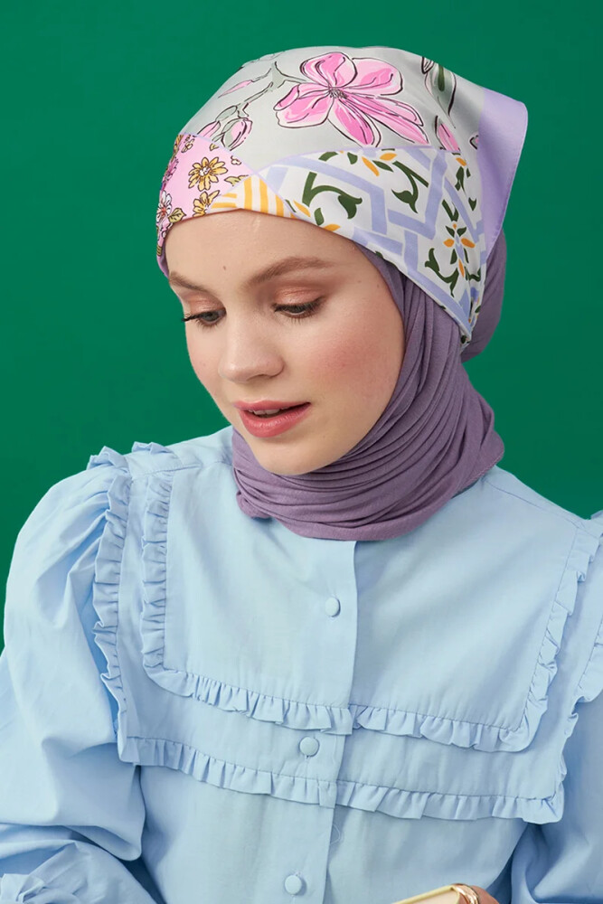 Penye Şal - Lila - 1