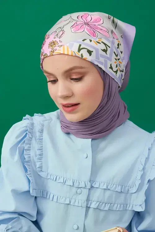 Penye Şal - Lila 
