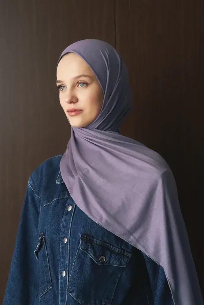 Penye Şal - Lila - MADAME POLO