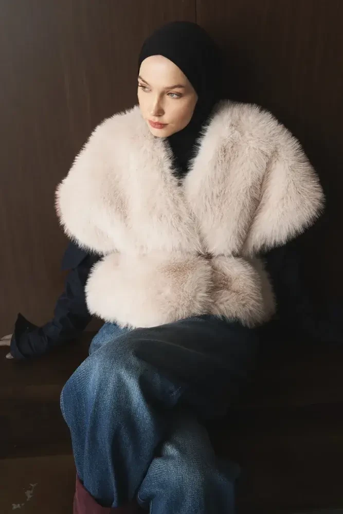 Penye Şal - Siyah - MADAME POLO