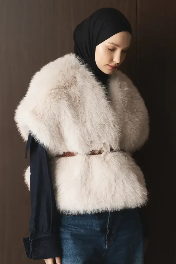 Penye Şal - Siyah - MADAME POLO