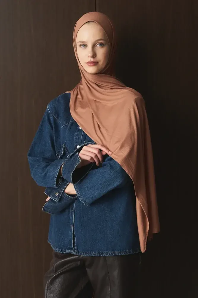 Penye Şal - Somon - MADAME POLO