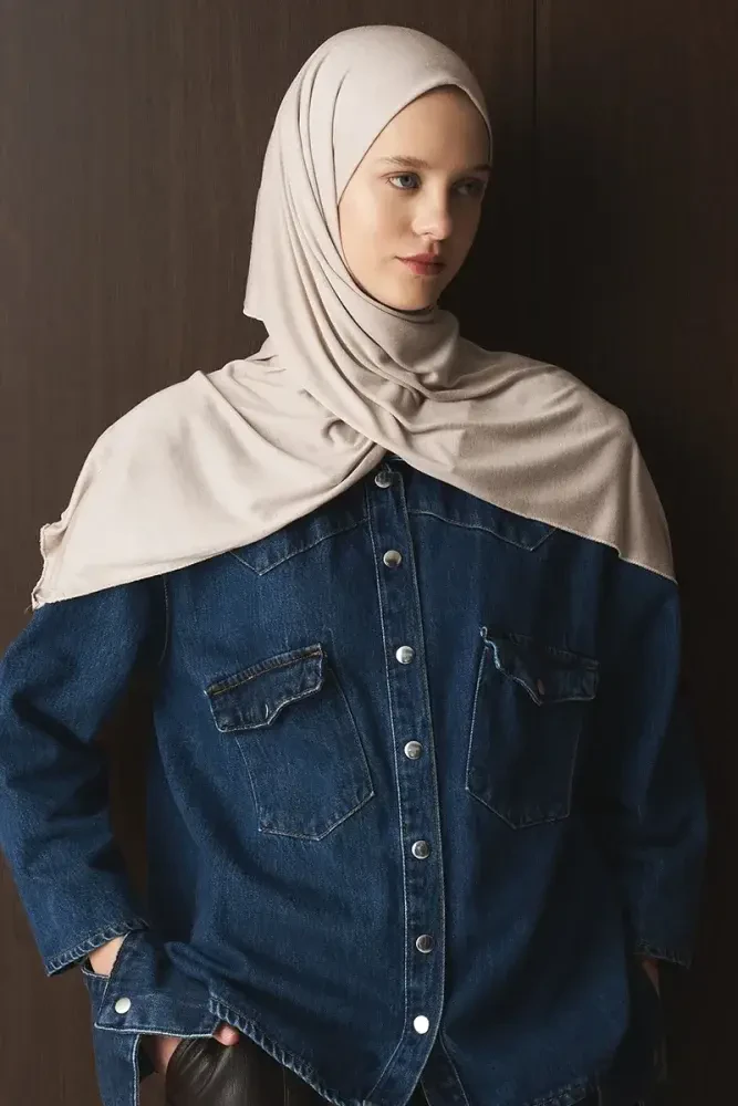 Penye Şal - Taş - MADAME POLO