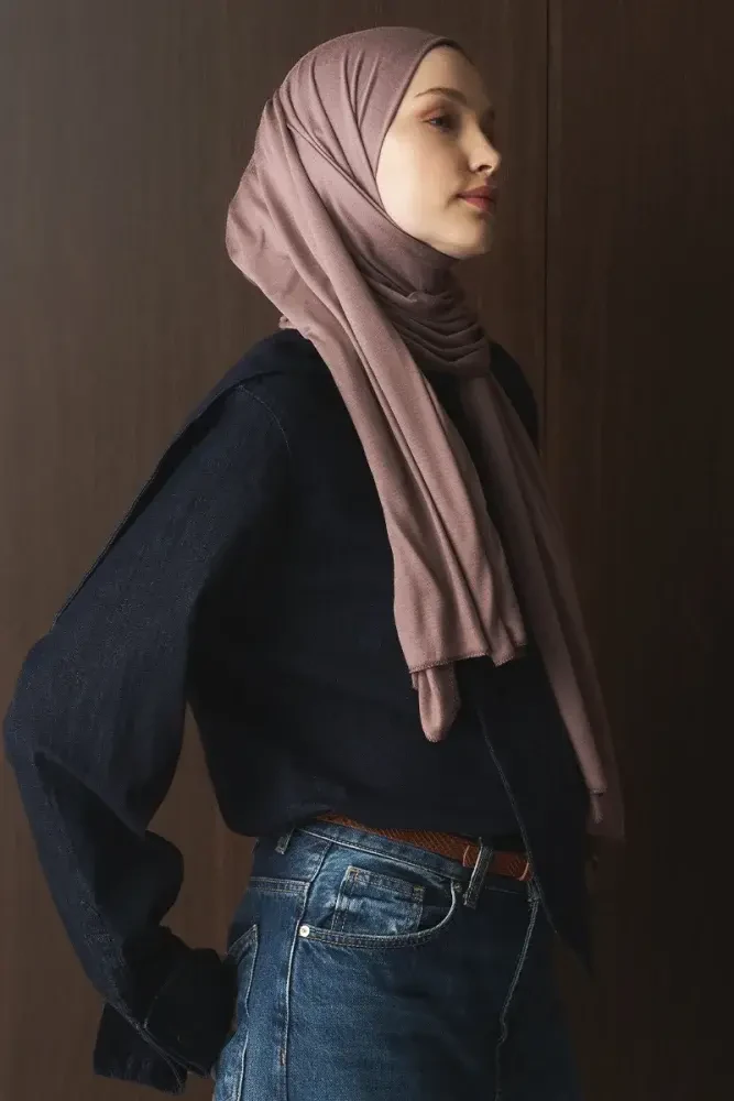 Penye Şal - Vizon - MADAME POLO