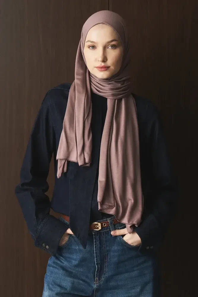 Penye Şal - Vizon - MADAME POLO