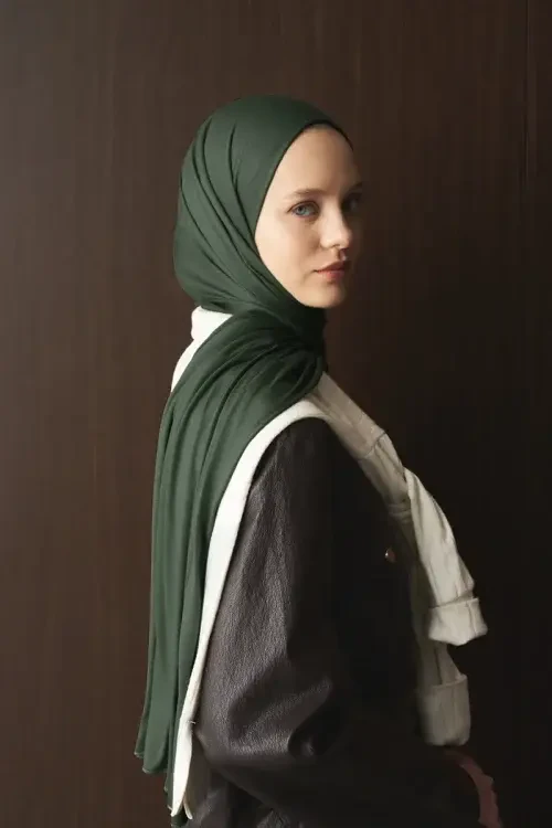 Penye Şal - Yaprak Yeşili 