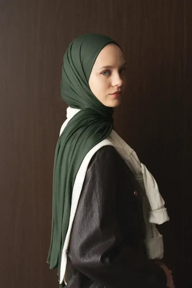 Penye Şal - Yaprak Yeşili - 1