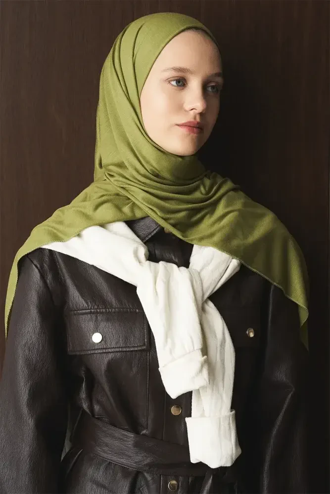 Penye Şal - Yeşil - MADAME POLO