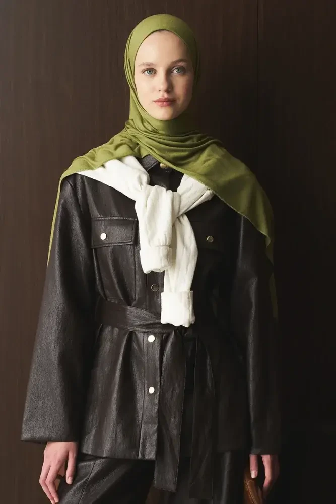 Penye Şal - Yeşil - 4