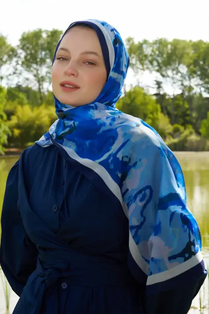 Prestige Carmen Desen Şal - Saks - 3