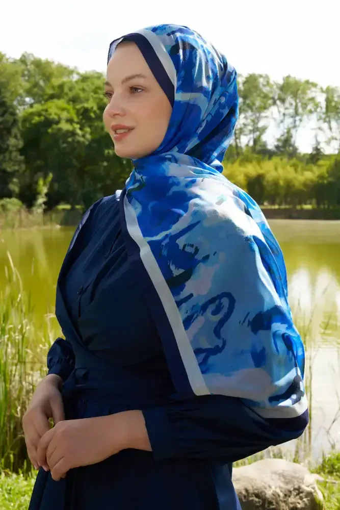 Prestige Carmen Desen Şal - Saks - 3