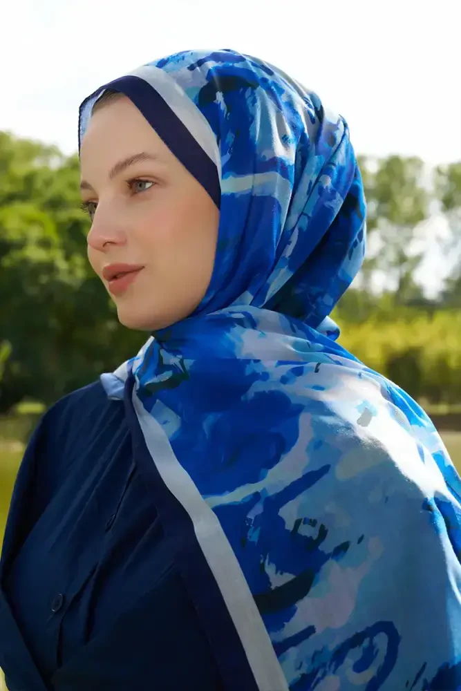 Prestige Carmen Desen Şal - Saks - 4