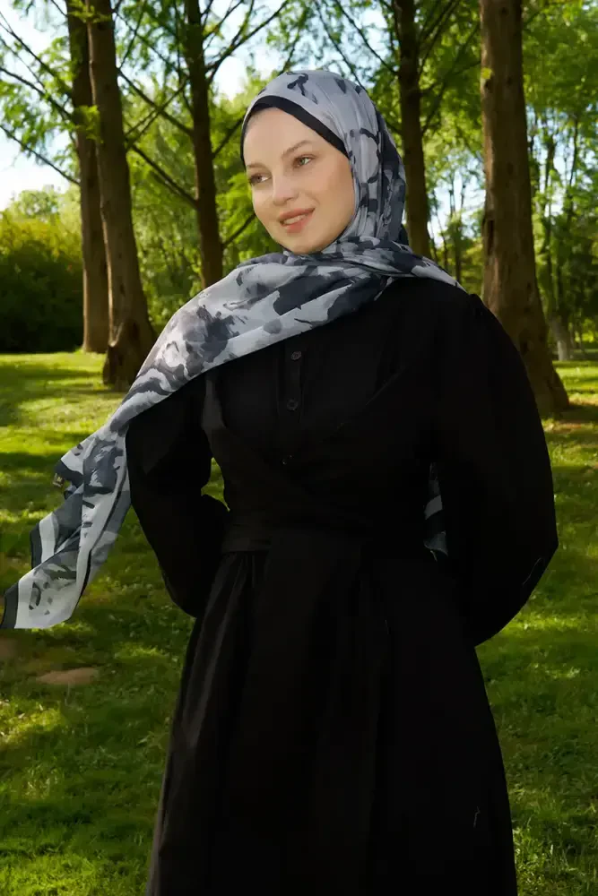 Prestige Carmen Desen Şal - Siyah - 3