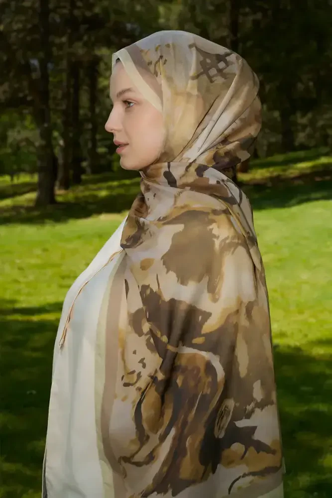 Prestige Carmen Desen Şal - Yağ Yeşili - 3