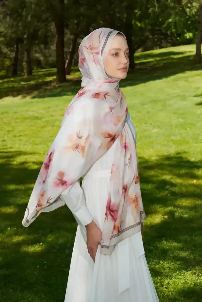 Prestige Dalia Desen Şal - Soft Yeşil - 1