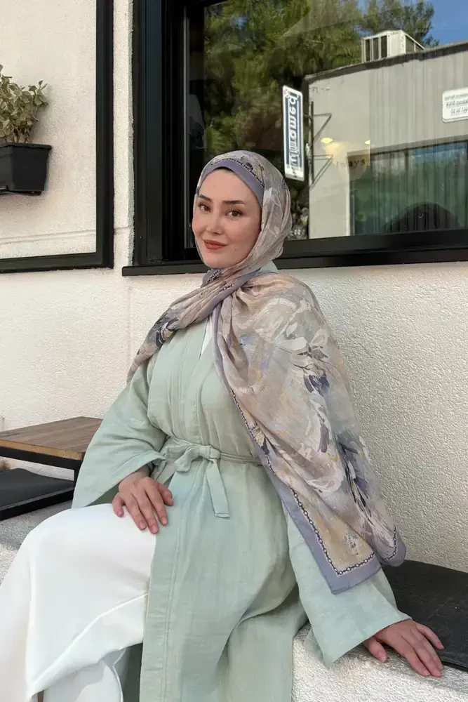 Prestige Leona Desen Şal - Lila - 2