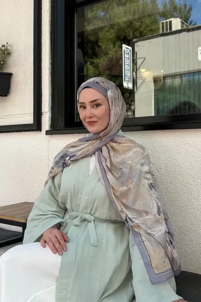 Prestige Leona Desen Şal - Lila - 3