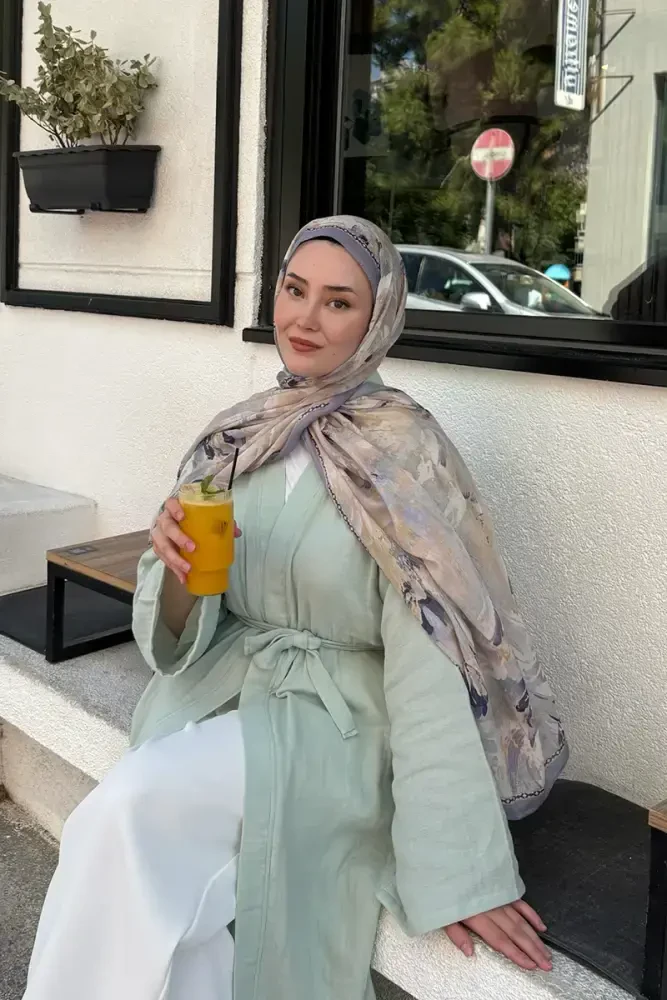 Prestige Leona Desen Şal - Lila - 1